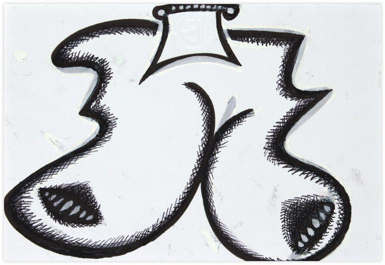 Catalogue raisonné, Jean-Jacques Lebel, Sans titre (formes noires) -