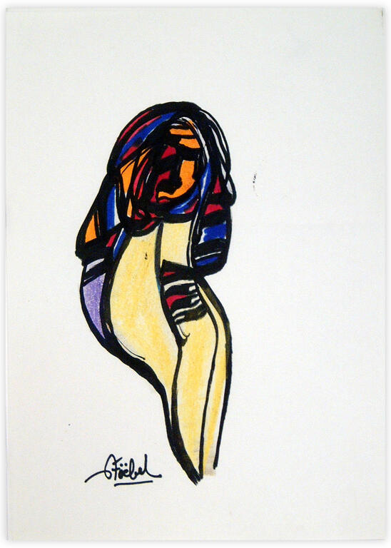 Catalogue raisonné, Edgar Stoëbel, abstract woman — 