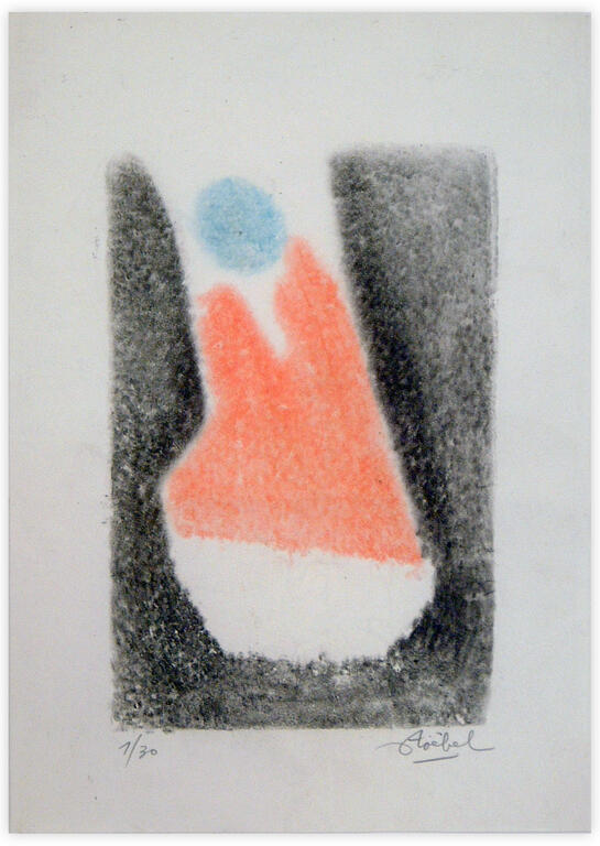 Catalogue raisonné, Edgar Stoëbel, abstract blue — 