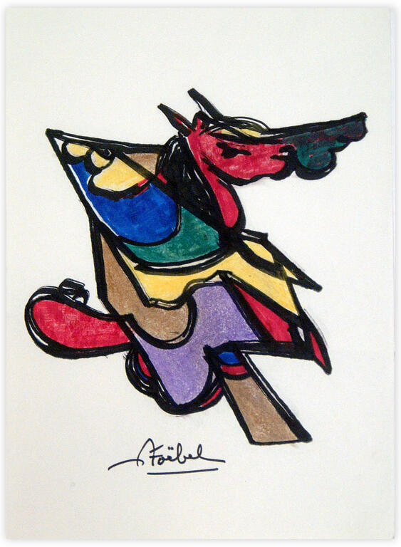 Catalogue raisonné, Edgar Stoëbel, abstract horse — 