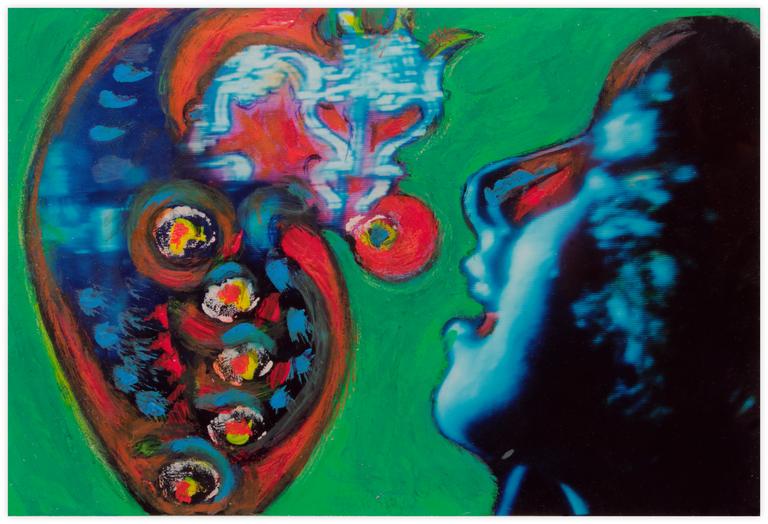 Catalogue raisonné, Jean-Jacques Lebel, Sans titre (visage bleu)