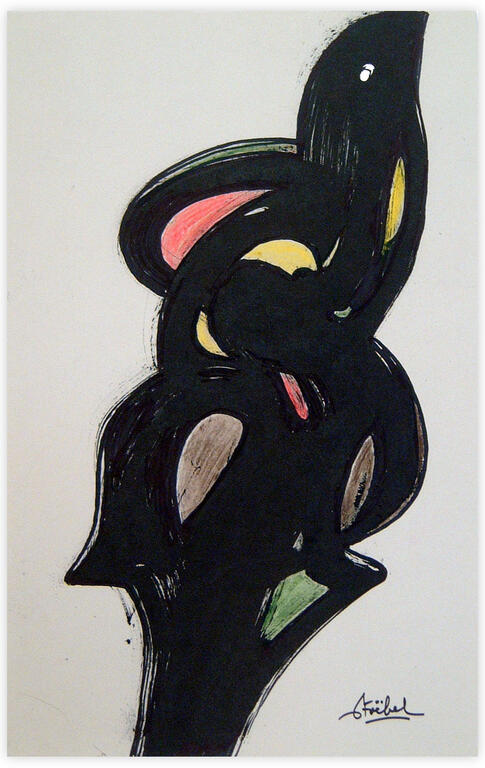 Catalogue raisonné, Edgar Stoëbel, abstract birdy — 