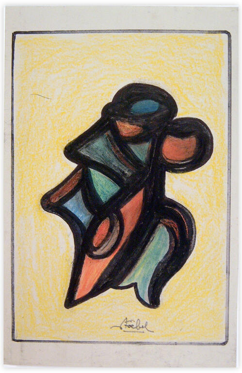 Catalogue raisonné, Edgar Stoëbel, abstract yellow — 