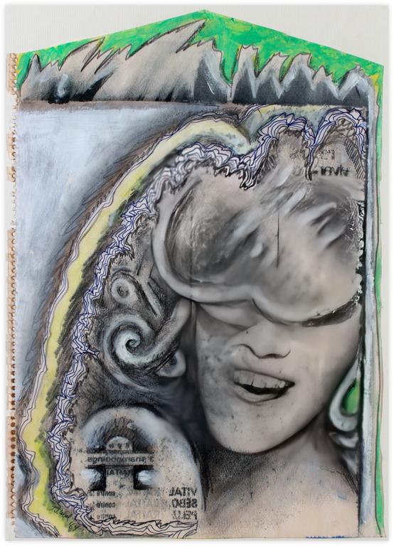 Catalogue raisonné, Jean-Jacques Lebel, Sans titre (mêche devant visage) - 1956