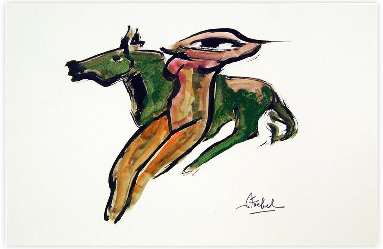 Catalogue raisonné, Edgar Stoëbel, "femme et cheval" — 