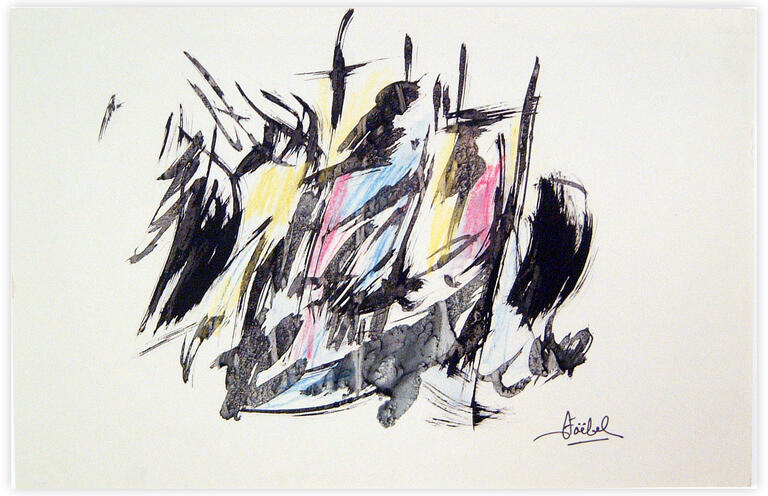 Catalogue raisonné, Edgar Stoëbel, abstract graphic — 