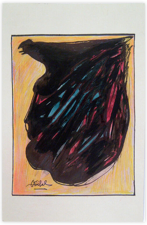 Catalogue raisonné, Edgar Stoëbel, "en haut… l'oiseau" — 