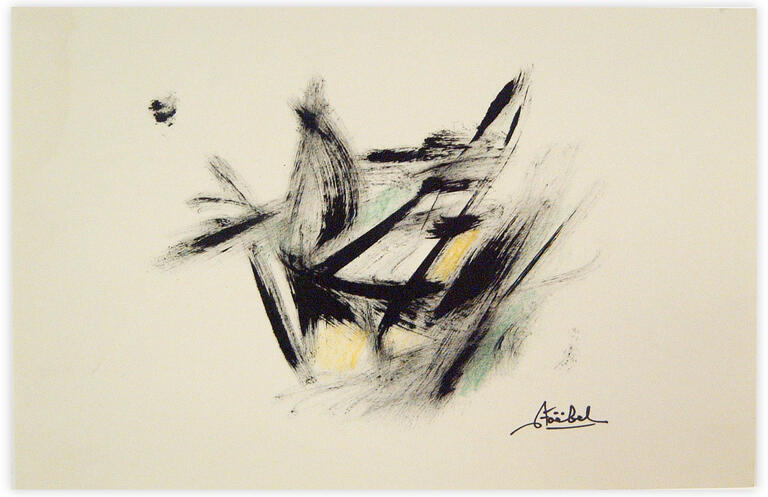 Catalogue raisonné, Edgar Stoëbel, abstract graphic — 