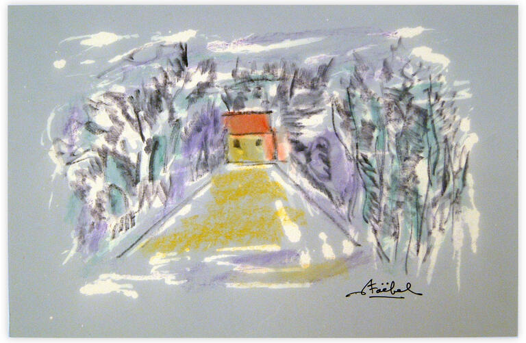 Catalogue raisonné, Edgar Stoëbel, landscape "au bout de l'allée" — 