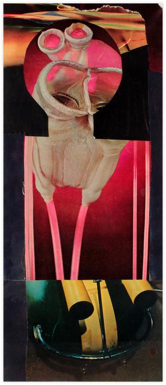 Catalogue raisonné, Jean-Jacques Lebel, Sans titre (collage fond noir) - 