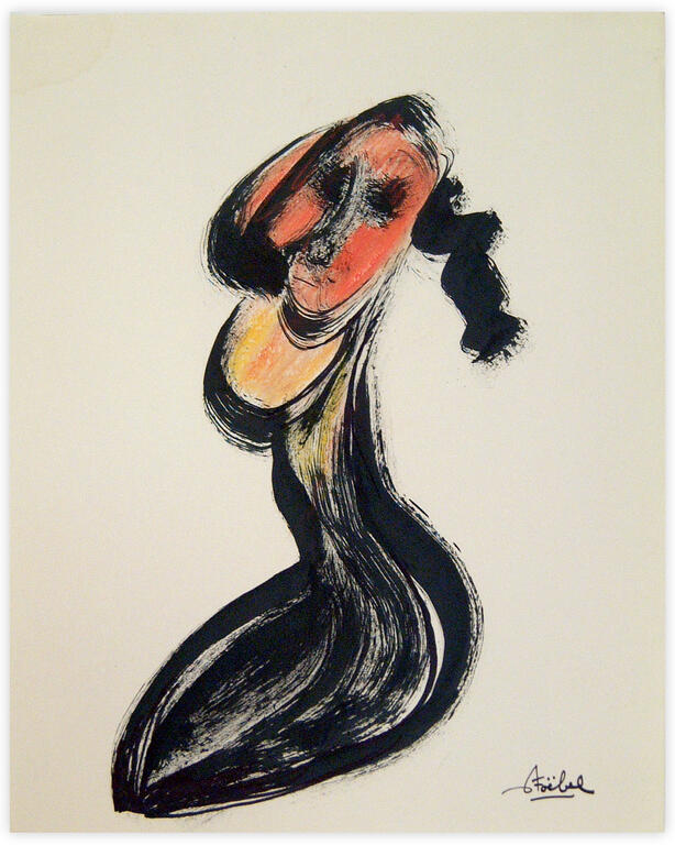 Catalogue raisonné, Edgar Stoëbel, abstract woman — 