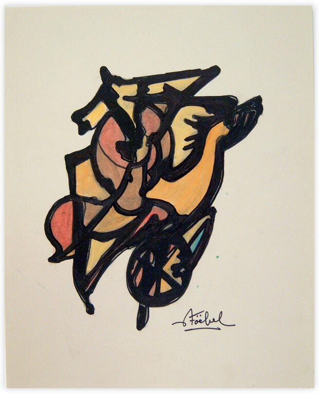 Catalogue raisonné, Edgar Stoëbel, abstract hippique — 