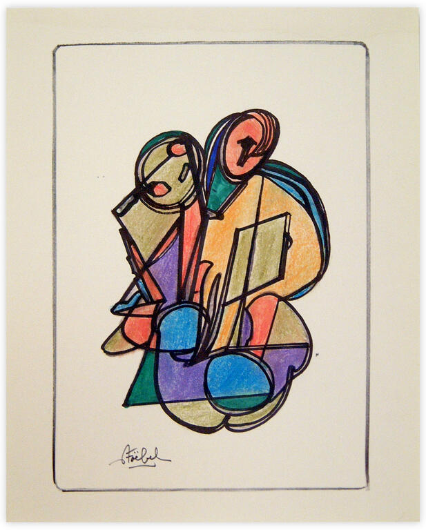 Catalogue raisonné, Edgar Stoëbel, abstract characters — 