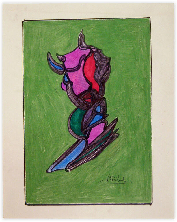 Catalogue raisonné, Edgar Stoëbel, abstract green — 