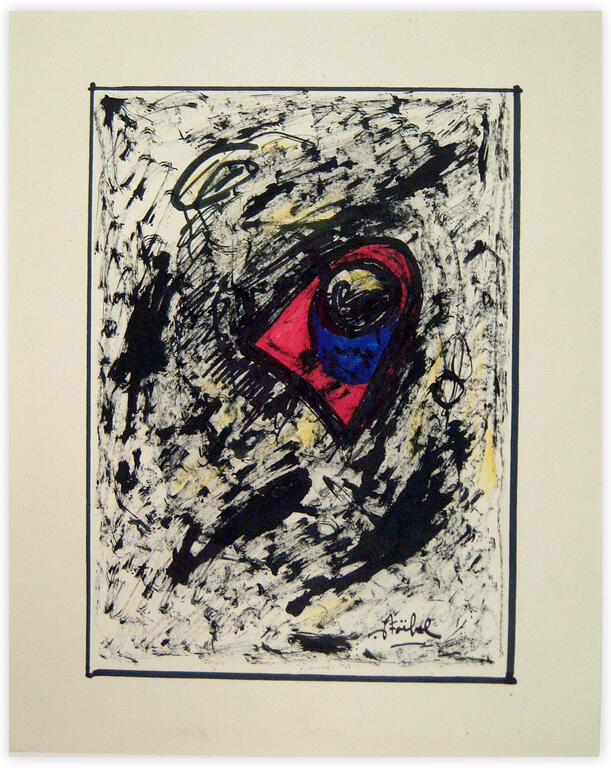 Catalogue raisonné, Edgar Stoëbel, abstract - "ovni in the dark" — 