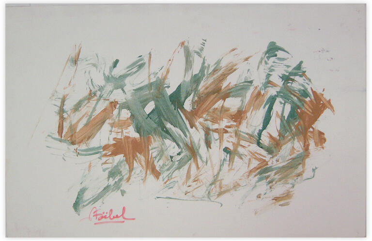 Catalogue raisonné, Edgar Stoëbel, abstract calligraphic — 