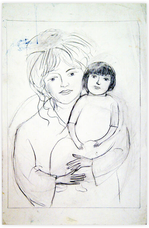 Catalogue raisonné, Edgar Stoëbel, femme et enfant — 