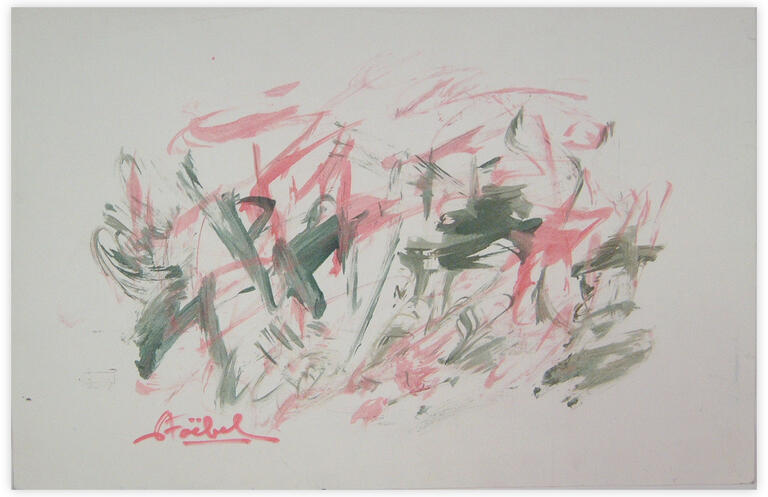 Catalogue raisonné, Edgar Stoëbel, abstract calligraphic — 