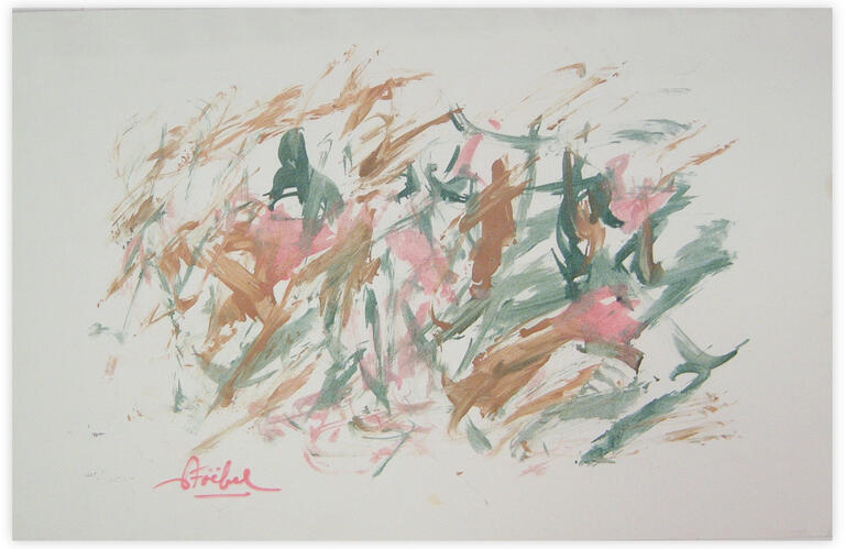 Catalogue raisonné, Edgar Stoëbel, abstract calligraphic — 
