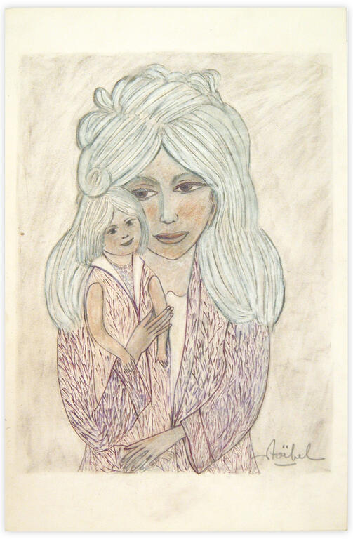 Catalogue raisonné, Edgar Stoëbel, femme et enfant — 