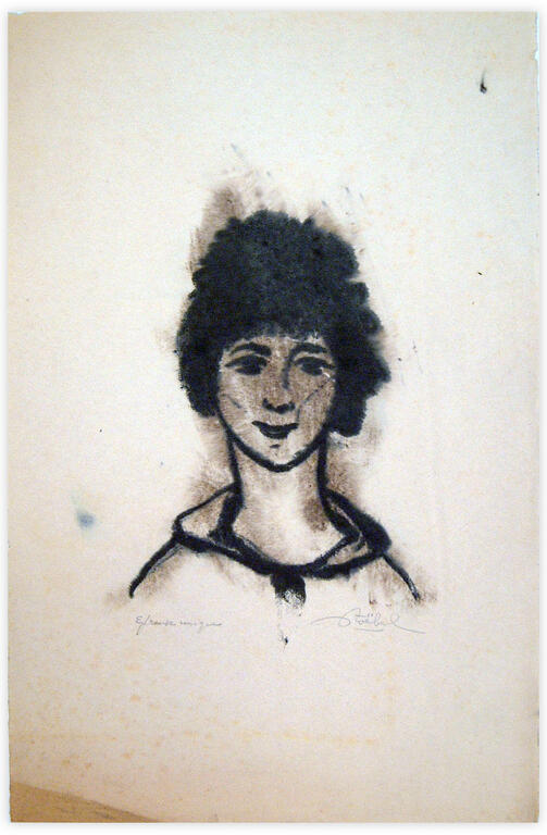 Catalogue raisonné, Edgar Stoëbel, épreuve unique - femme (buste) — 