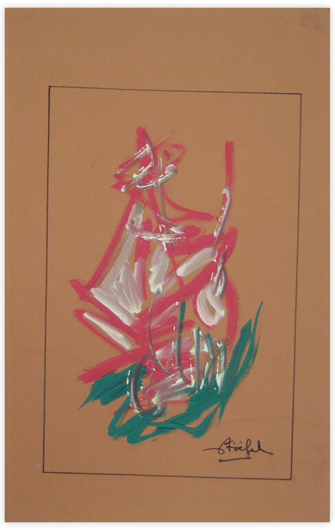 Catalogue raisonné, Edgar Stoëbel, abstract calligraphic — 