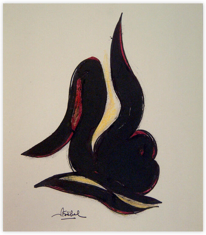 Catalogue raisonné, Edgar Stoëbel, abstract flamme — 