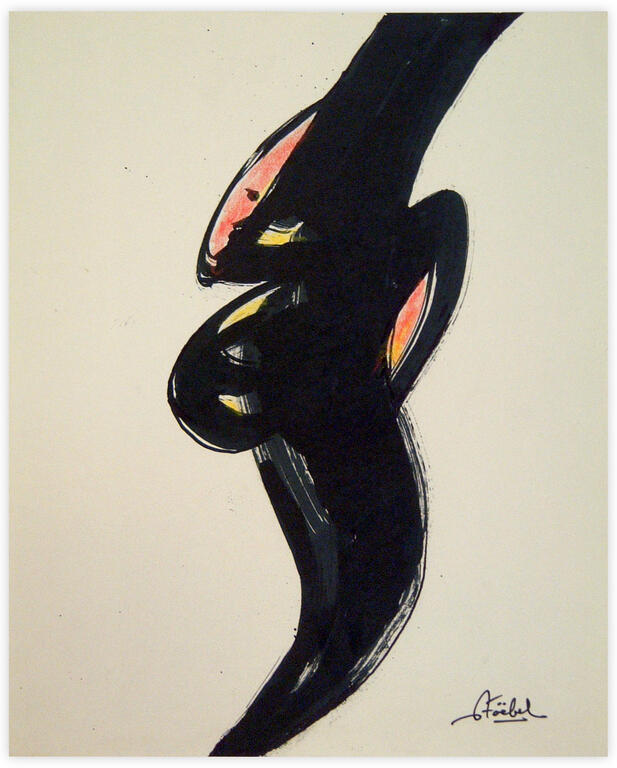 Catalogue raisonné, Edgar Stoëbel, abstract feminin form — 