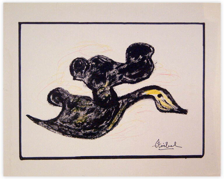 Catalogue raisonné, Edgar Stoëbel, abstract bird — 