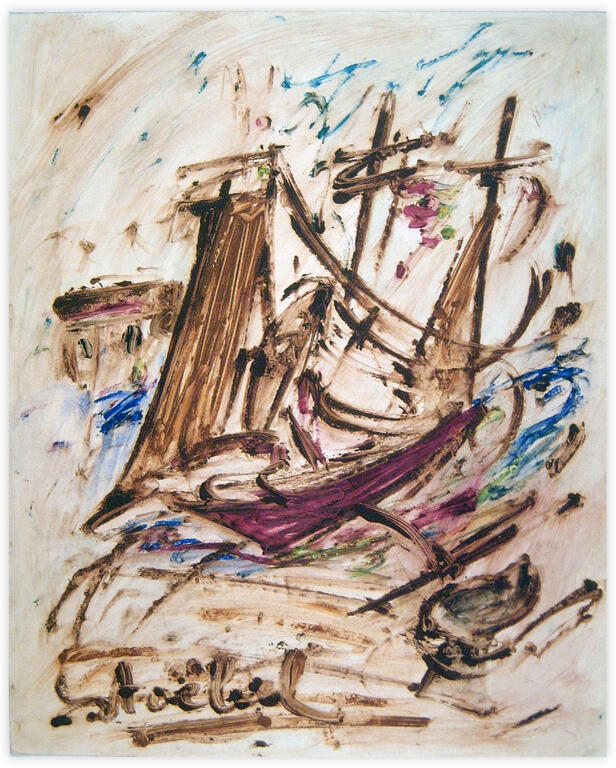 Catalogue raisonné, Edgar Stoëbel, boat — 