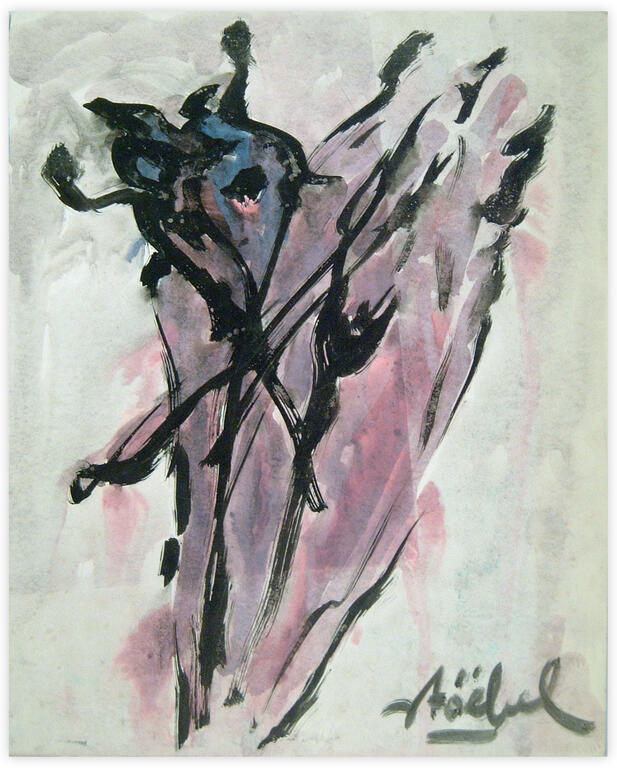 Catalogue raisonné, Edgar Stoëbel, birdy abstract — 