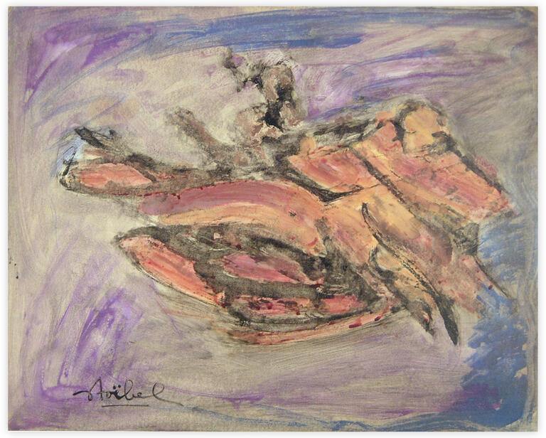 Catalogue raisonné, Edgar Stoëbel, abstract - running horse — 