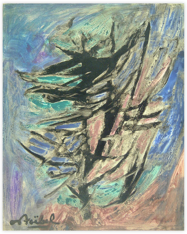 Catalogue raisonné, Edgar Stoëbel, abstract calligraphic — 