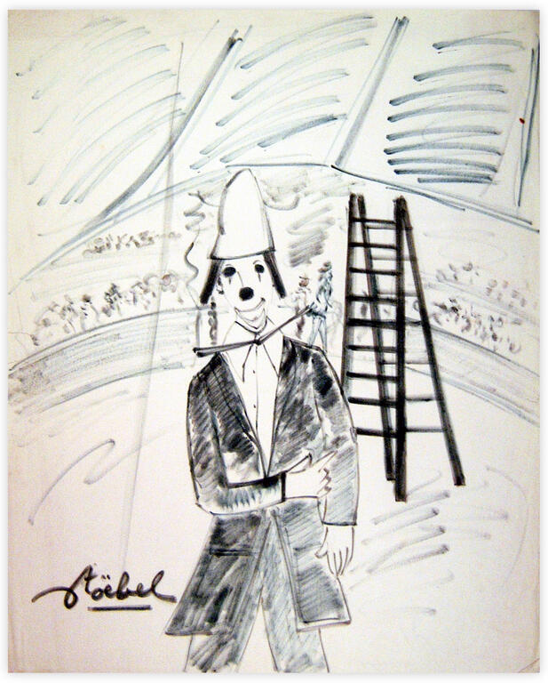 Catalogue raisonné, Edgar Stoëbel, clownerie — 