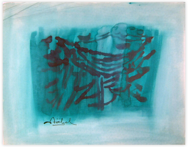 Catalogue raisonné, Edgar Stoëbel, abstract green — 