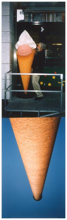 Jean-Jacques Lebel, Art fucking a great ice cream cone on Kassel street - 1997