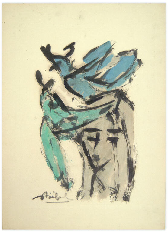 Catalogue raisonné, Edgar Stoëbel, 2 oiseaux et la fille — 