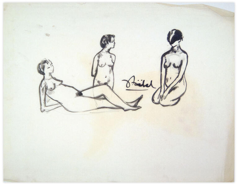 Catalogue raisonné, Edgar Stoëbel, étude - nues — 