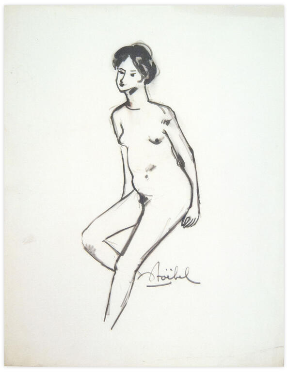 Catalogue raisonné, Edgar Stoëbel, femme nue — 