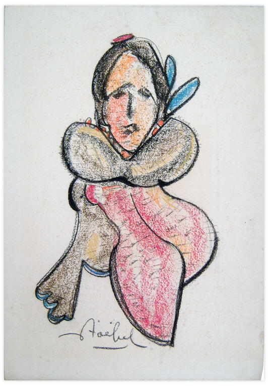 Catalogue raisonné, Edgar Stoëbel, abstract woman — 