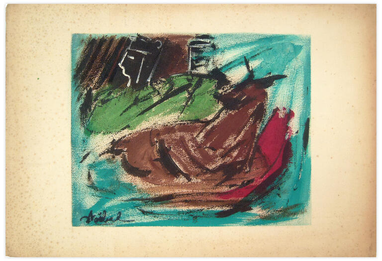 Catalogue raisonné, Edgar Stoëbel, cheval dans un fauteuil — 