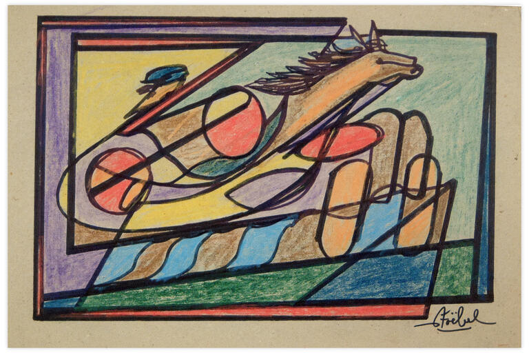 Catalogue raisonné, Edgar Stoëbel, abstract - hippique — 