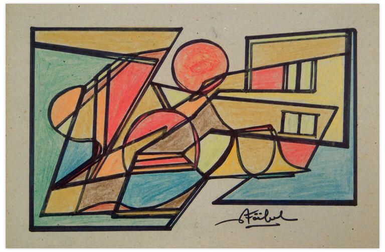 Catalogue raisonné, Edgar Stoëbel, abstract landscape — 