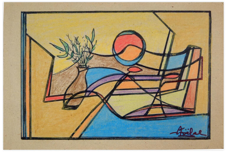 Catalogue raisonné, Edgar Stoëbel, abstract landscape — 