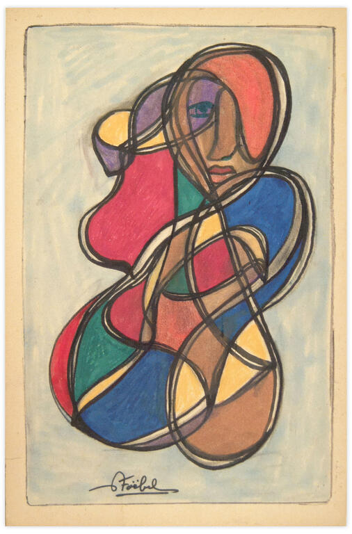 Catalogue raisonné, Edgar Stoëbel, abstract woman — 