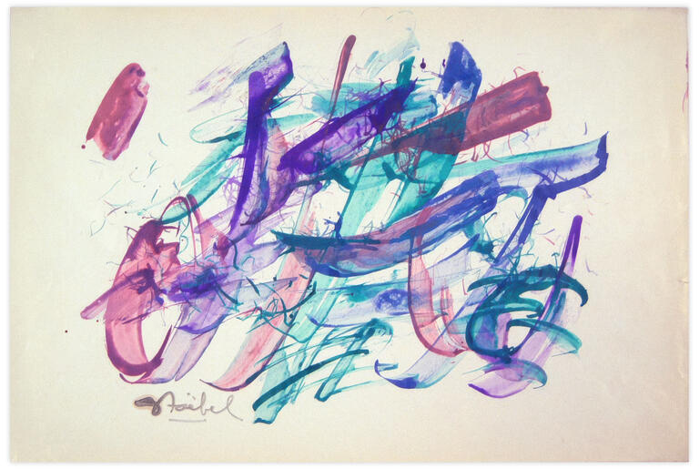 Catalogue raisonné, Edgar Stoëbel, abstract calligraphic — 
