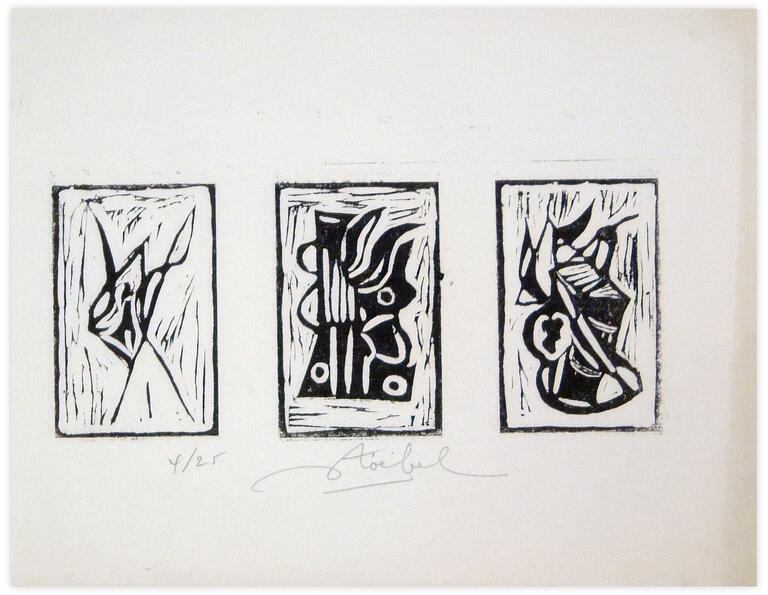 Catalogue raisonné, Edgar Stoëbel, 4/25 - triptyque — 
