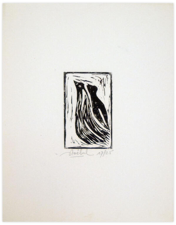 Catalogue raisonné, Edgar Stoëbel, 17/25 - abstract (birdy) — 