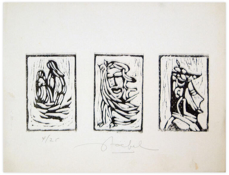 Catalogue raisonné, Edgar Stoëbel, 4/25 - triptyque — 
