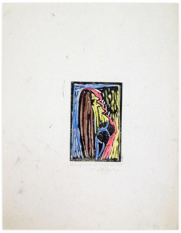 Catalogue raisonné, Edgar Stoëbel, lino ? - abstract — 